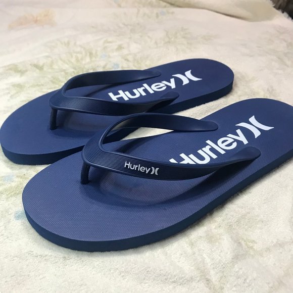 Hurley Rubber Foam Flip Flop Sandal Blue - Picture 4 of 7